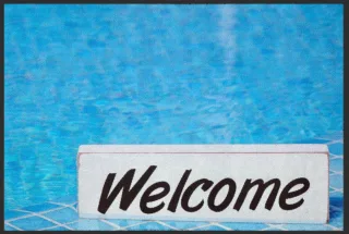 Fussmatte Welcome Swimmingpool 4791 | Größe: 60 cm x 45 cm