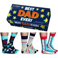 Cockney Spaniel Freizeitsocken Best Dad ever! Papa Socken in 39-46 (3 Paare)