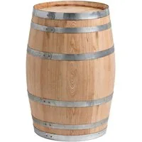 Temesso Gartenlounge-Hocker 10 bis 50L kleines Holzfass NATUR