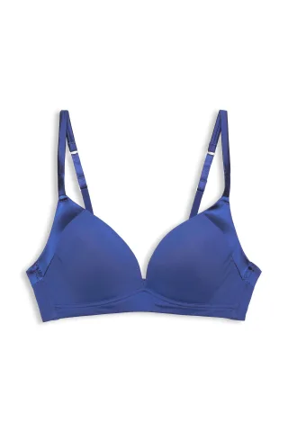 Bügelloser, wattierter BH dark blue - Gr. - 75 B