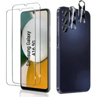 CLM-Tech Displayschutzglas 2X Schutzfolie für Samsung Galaxy A16 5G Panzerfolie 2X Kameraschutz für Samsung Galaxy A16 5G, 4er Set Kameraglas Panzerglas Displayschutz 9H Glas Folie, 4 Stück, Unterstützt Fingerabdruck-ID
