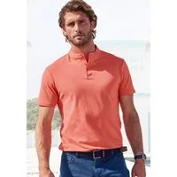 John Devin Henleyshirt mit Stehkragen, Regular-Fit, aus Baumwoll-Piqué