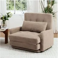 HomeMiYN Schlafsofa, Schlafsofa Loveseat, Bodensofa Klappsofa 2-Sitzer mit Schlaffunktion