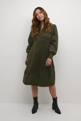 Kleid Feminine Burnt Olive