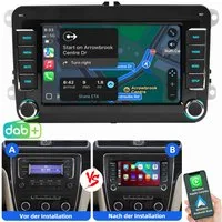 ESSGOO Für VW GOLF 5 6 Plus Touran Tiguan Caddy Passat Polo Carplay Autoradio (RDS, Digitalradio (DAB), FM, AM, Carplay Android Auto Blurtooth Navigationsgeräte)
