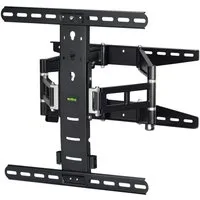 Hama TV-Wandhalterung FULLMOTION, (bis 56 Zoll, Einzelartikel, Einzelhalterung inkl. Montagematerial, Bohrschablone und Wasserwaage, Ultraslim-Wandhalterung mit hoher Tragkraft und Zubehörset)