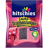 hitschies Süßigkeit, Hitschler Saure Drachenzungen Berry Mix 4 Geschmäcker Packung 125g