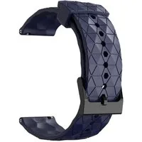 Wigento Smartwatch-Armband Für Samsung Galaxy Watch 7 44 40mm / FE Silikon Design Armband D- Blau