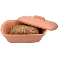 MamboCat Brotkasten Terra Brottopf Brotkasten mit Deckel Brötchen Aufbewahrungsbox Ton, Ton
