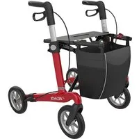 Rehasense Rollator Rehasense Athlon SL Carbon Rollator, Gr. M PUR Softräder Racing Red, 8 Jahre Herstellergarantie