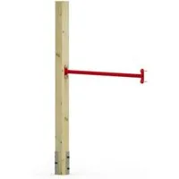 Wickey Spielturm-Erweiterung Turnanbau Fit Tumble 101 – Turnspaß an Spielturm / Schaukel, (Spielturm-Erweiterung Turnreck - Ideal zur Förderung von Kraft & Koordination, Turnanbau mit Reckstange - Inklusive Holzpfosten, Anker & Schrauben), Robuste St