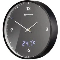 BRESSER Wanduhr MyTime LEDsec Wanduhr 24 cm - anthrazit