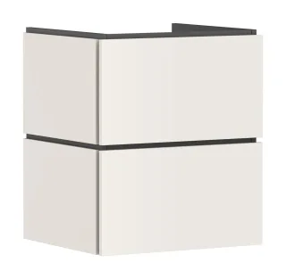 Hansgrohe Waschtischunterschrank Xilesa E 530x470mm 2 Schubkästen Waschtisch Sandbeige matt, 54252 54252780