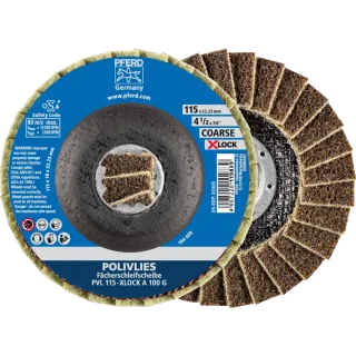 PFERD TOOLS POLIVLIES-Fächerscheibe PVL Korund X-LOCK - 44694201