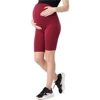 Be Mammy Umstandsleggings Damen Kurze Umstandsleggings aus Bio-Baumwolle BE20-285 (1-tlg) elastischer Bund