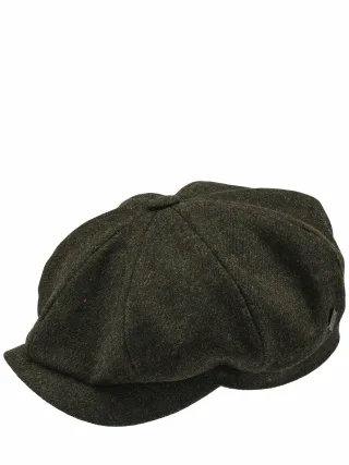 noch offen Herren Bakerboy 1930 Grün 100 % Merinowolle