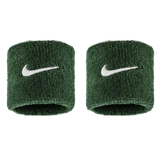 Nike - "Classic" Schweißband, Swoosh (2er-Pack) (Grün/Weiß)