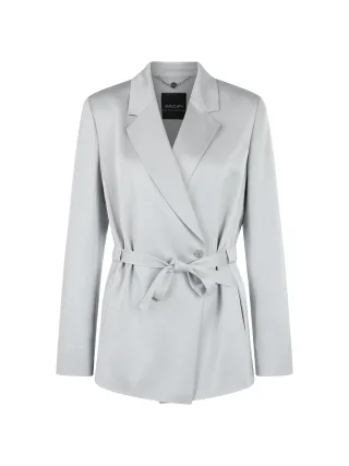 Marc Cain Collections - Eleganter Wickelblazer mit Taillengürtel - Gr. - 40