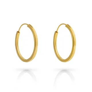 Orphelia 'Agata' Damen 925 Sterling Silber Creolen - Gold ZO-7552/G