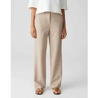 OPUS Anzughose Wide Leg Pants MAUNO CITY mit dezenter Struktur