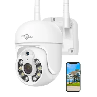 Hiseeu WHD205 5MP WIFI PTZ HD Camera Full Color Night Vision Human Motion Two-Way Audio IP66 Weatherproof IP Surveillanc