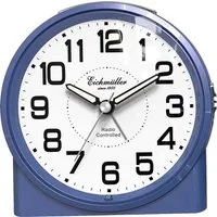 Eichmüller Funkwecker 9890-03 – Präziser blauer Wecker mit gut ablesbarem Zifferblatt