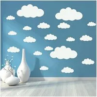 FELIXLEO Wandtattoo Große Wolken-Wandaufkleber, DIY Vinyl Wandtattoo für Kinderzimmer (1 St)
