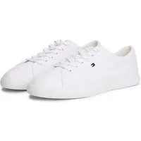 Tommy Hilfiger TH LOW PROFILE VULC CANVAS Plateausneaker Halbschuh, Schnürer, Freizeitschuh mit gepolstertem Schaftrand