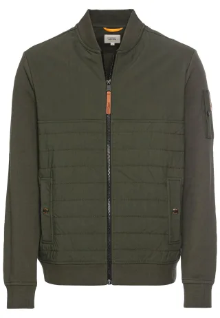 camel active - Sweatjacke mit Bomberkragen leaf green - Gr. - L