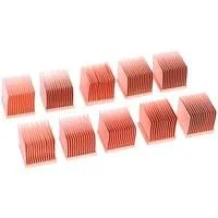 GPU RAM Copper Heatsinks 14x14mm, Kühlkörper kupfer, 10 Stück