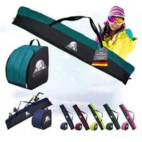 BambiniWelt by Rafael K. Skitasche Skitasche Ski-Schuh-Tasche KOMBI SET 160cm oder 180cm wasserdicht (Skitasche + Skischuhtasche), wasserdichtes, starkes Cordura-Gewebe