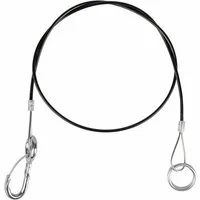 LAS Anhänger-Abstellstütze LAS Abreißseil mit Haken und Ringen 1m