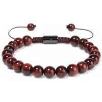 UNIQAL.de Perlenarmband aus Natur- & Edelstein – Unisex, 8 mm (einreihiges Natursteinarmband, verschiedene Farben & Steinsorten), verstellbar, handgefertigt