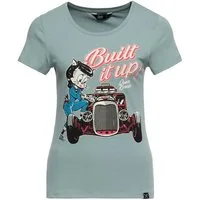 QueenKerosin Print-Shirt Built it up! (1-tlg) mit Hotrod-Print-Motiv
