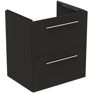 Ideal Standard Waschtisch-Unterschrank i.life A 2 Auszüge 580x440x630mm Carbongrau matt, T6850NV T6850NV
