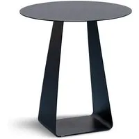 M2 Kollektion Beistelltisch FREDDY, Schwarz, Metall, Ø 45 x H 50 cm