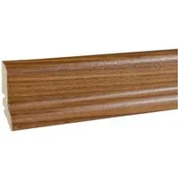 PROVISTON Sockelleiste 20 x 60 x 2500 mm Fußleiste Echtholzfurnier Nussbaum by PROVISTON, L: 250 cm, 1-St.