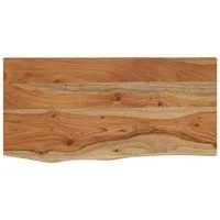 vidaXL Tischplatte Wandregal 60x30x3,8 cm Rechteckig Massivholz Baumkante (1 St)
