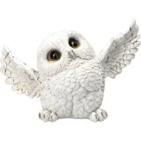 Figuren Shop GmbH Tierfigur Eulenfigur - Snowy Delight - Tierfigur Dekofigur Dekoration Eule