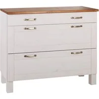 Home affaire Unterschrank Alby Breite 100 cm, 3 Schubladen