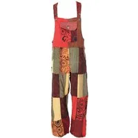 Guru-Shop Relaxhose Patchwork Latzhose, Unisex Boho Overall,.. Ethno Style, alternative Bekleidung