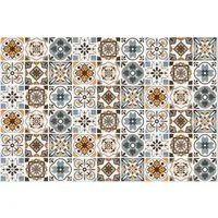 Visario Küchenrückwand Küchenfolie Rückwandfolie Küchenrückwand Klebefolie 60 cm x 5 m, Rückseite Aluminium beschichtet