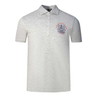 Aquascutum Unisex Erwachsene Aldis London Logo Poloshirt (Grau)