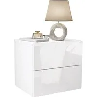 Lookway Nachttisch LINA LUX Hängeschrank Hochglanz, Breite 45cm