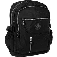 BAG STREET Freizeitrucksack Bag Street Damen Herren Sporttasche, Damen, Jugend Freizeitrucksack, Cityrucksack Nylon, schwarz ca. 38cm