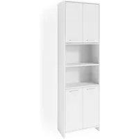 Vicco Hochschrank Maris, Weiß, 56.1 x 190 cm (1-St)