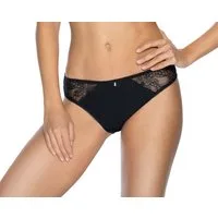 Viania Slip 224180 (1-St., 1) Serie Ava Slip mit Spitze Mikrofaser Schwarz