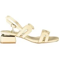 Laura Biagiotti Zehentrenner Elegante Damensandalen Beige mit Kontrastdetails &