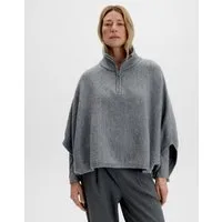 someday Cape Brialo mit Fledermausärmeln Oversize Poncho für lässige Layerings mit Reißverschluss