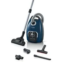 BOSCH Bodenstaubsauger Serie 8 BGL8XPER, Testsieger, ideal für Allergiker, Hygiene-Filter, 700 W, mit Beutel, 10 Jahre Motorgarantie, XXL-Polsterdüse, langes Kabel, leise, blau
